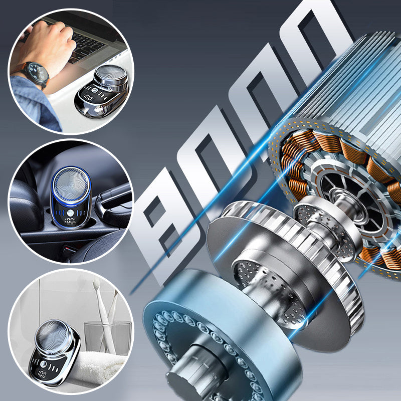 Mini Barbeador Elétrico Portátil – Barbear Preciso a Seco e a Húmido