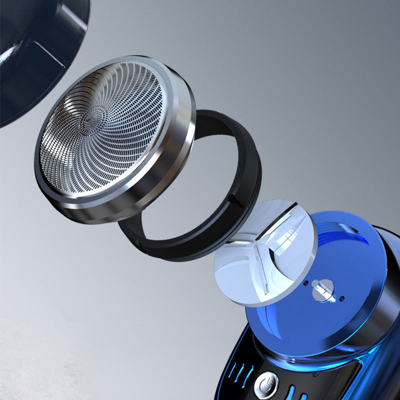 Mini Barbeador Elétrico Portátil – Barbear Preciso a Seco e a Húmido