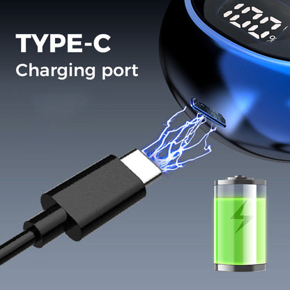 Mini Barbeador Elétrico Portátil – Barbear Preciso a Seco e a Húmido