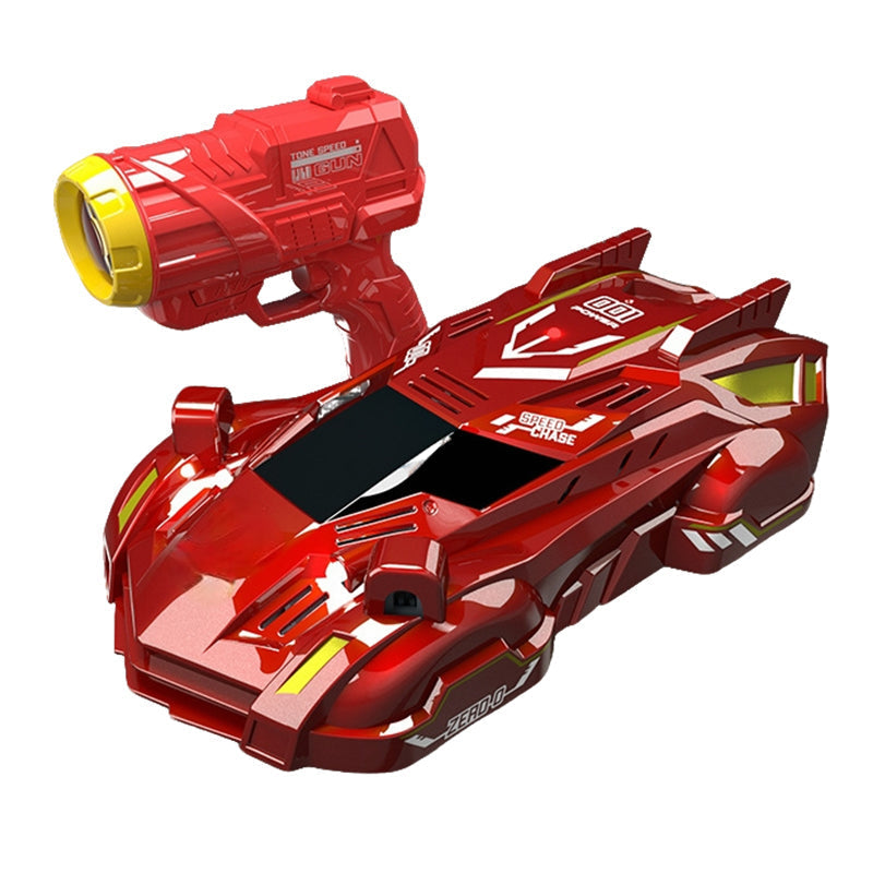 Carro RC para crianças controlado por laser que anda nas paredes