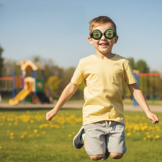 Óculos de brincar com luzes intermitentes para crianças